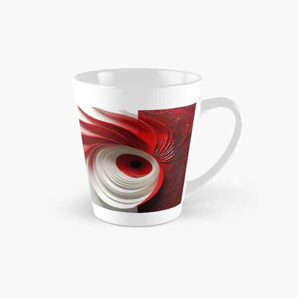 Item preview, Abstract Red and White Spiral designed and sold by Vicky Brago-Mitchell®.
