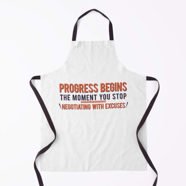Item preview, Progress Begins Without Excuses designed and sold by syotos-ai.