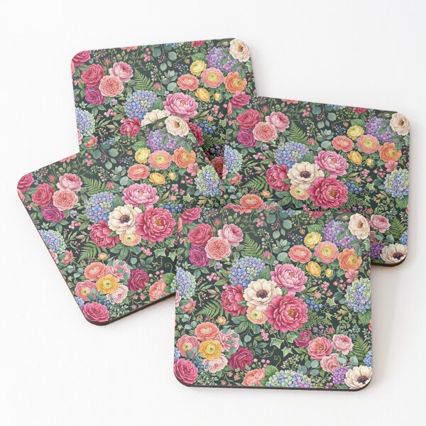 Item preview, Vintage Watercolor Floral Garden Pattern designed and sold by FashioonTrends.