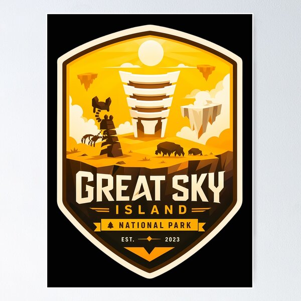 Item preview, Great Sky Island National Park Nature Landscape designed and sold by FrontierCosmic.