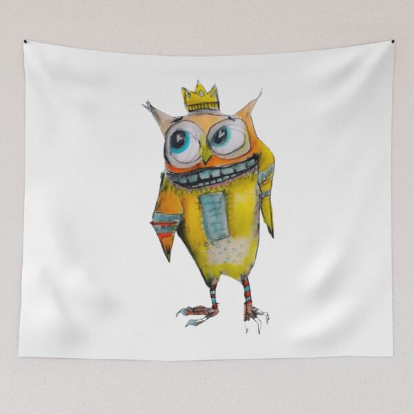Item preview, Crowned Yellow Owl designed and sold by NeviProski.