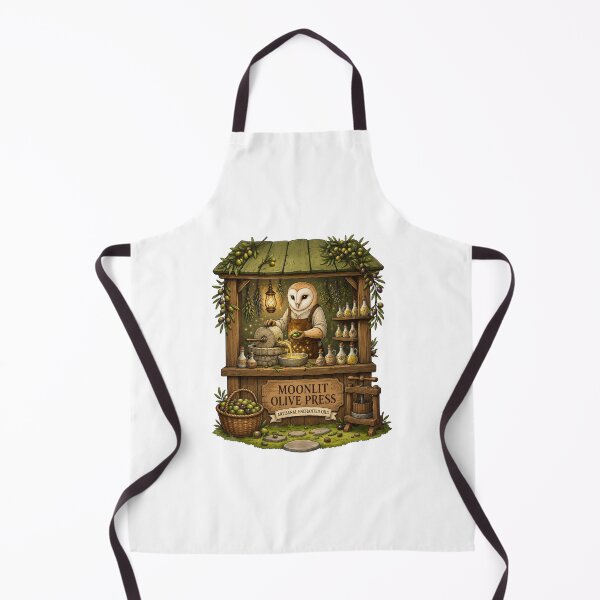 Item preview, Moonlit Olive Press | Owl Olive Oil Maker | Rustic Olive Mill | Mediterranean Cottagecore | Woodland Artisan Market | Cozy Farm Stand designed and sold by MrDev.