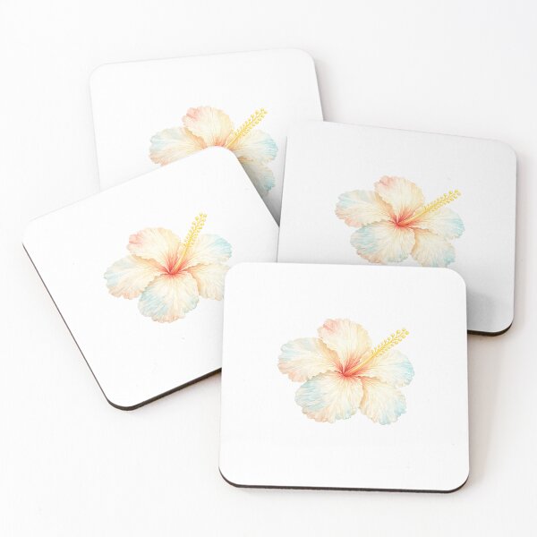 Item preview, Single Shoreline Hibiscus | Watercolor Tropical Floral Art | Botanical Flower Illustration designed and sold by Nolmo.