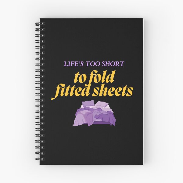 Item preview, Life's too short to fold fitted sheets designed and sold by Legacy Supreme.