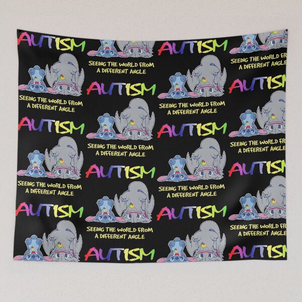 Item preview, Autism Seeing The World From A Different Angle Elephant Puzzle Piece Rainbow designed and sold by OddPopARt.