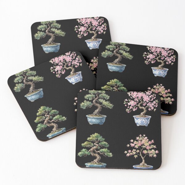 Item preview, Bonsai tree  pack design in watercolour optic designed and sold by karybaquetu10.