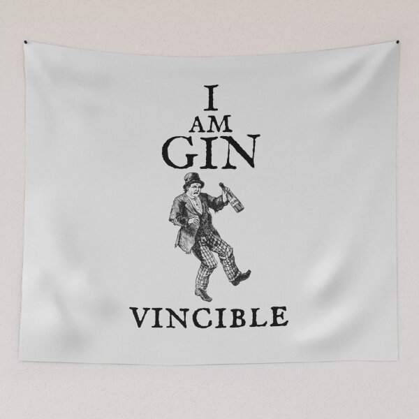 Item preview, I Am Gin (hic!) Vincible Victorian Age Style Design designed and sold by PerttyShirty.