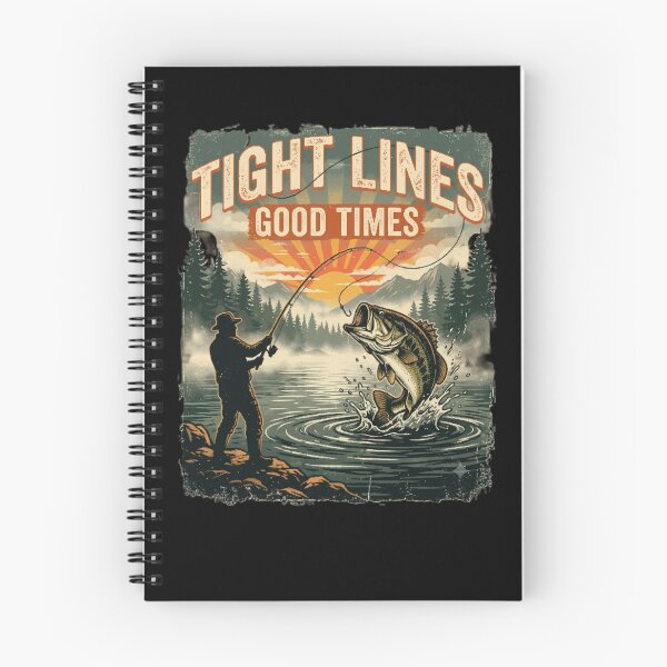 Item preview, Tight Lines Good Times Bass Fishing Angler Lake Scene Sportsfishing  designed and sold by 519xdesign.