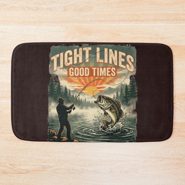 Item preview, Tight Lines Good Times Bass Fishing Angler Lake Scene Sportsfishing  designed and sold by 519xdesign.