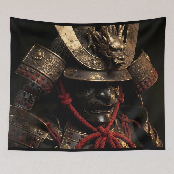 Item preview, Golden Crest Dark Samurai Armor designed and sold by GalleryBrisArt.