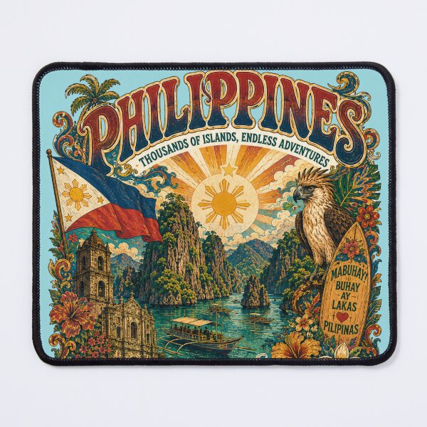 Item preview, Philippines Thousands of Islands Vintage Travel Poster designed and sold by Skyrocketz.