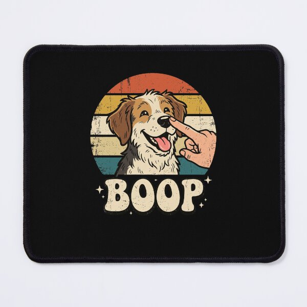 Item preview, Funny Dog Boop Nose Tap Retro Sunset Puppy Lover designed and sold by snowry.
