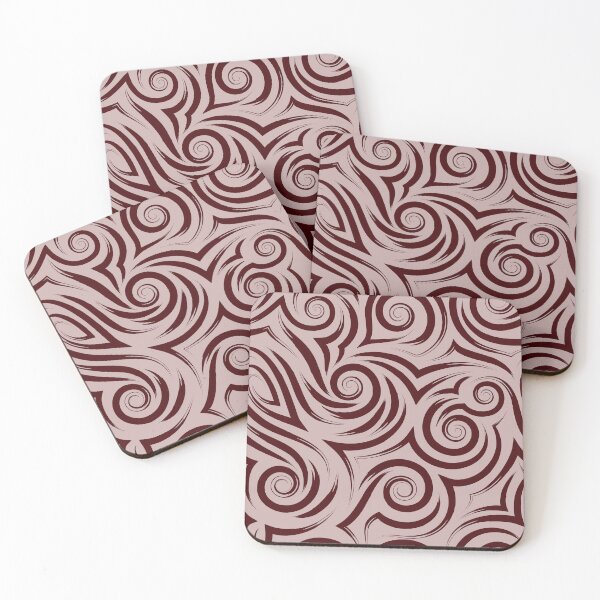 Item preview, ​Red Wine Deep Plum Swirl Pattern designed and sold by ​Jyoti Digital Artist.