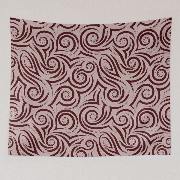 Item preview, Red Wine Deep Plum Swirl Pattern designed and sold by Jyoti Digital Artist.