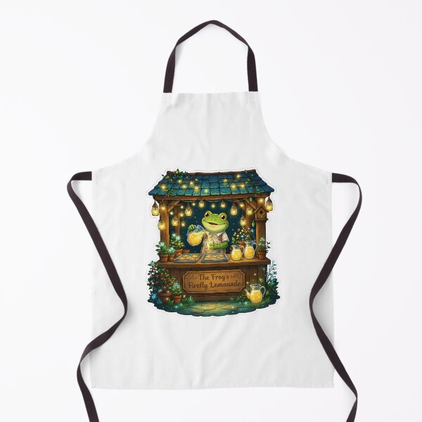 Item preview, The Frog's Firefly Lemonade | Cottagecore Frog Lemonade Stand | Glowing Firefly Lantern Market | Woodland Summer Drink Stall | Whimsical Forest Kitchen Decor designed and sold by MrDev.