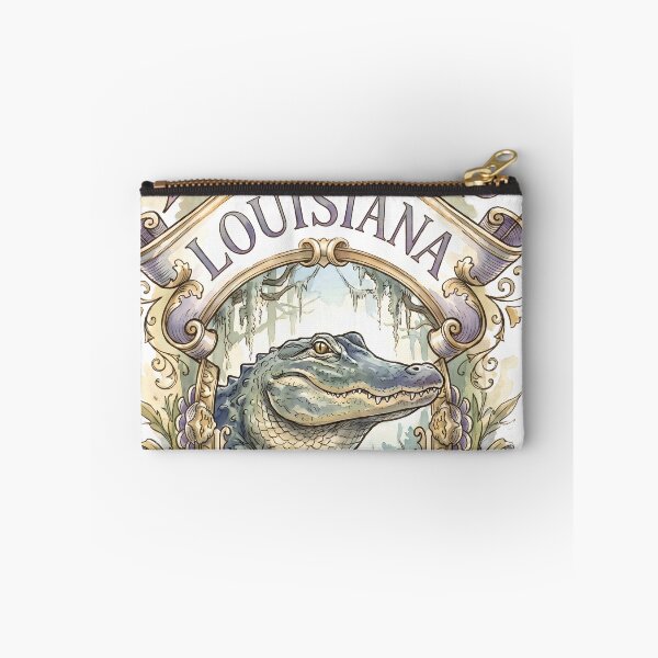 Item preview, Mardi Gras Louisiana Alligator Vintage Emblem designed and sold by castillomiami.