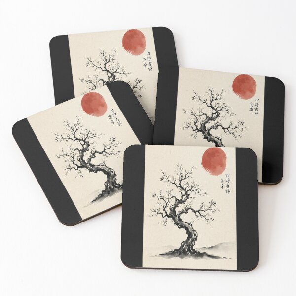 Item preview, Circle and Bonsai Tree designed and sold by karybaquetu10.