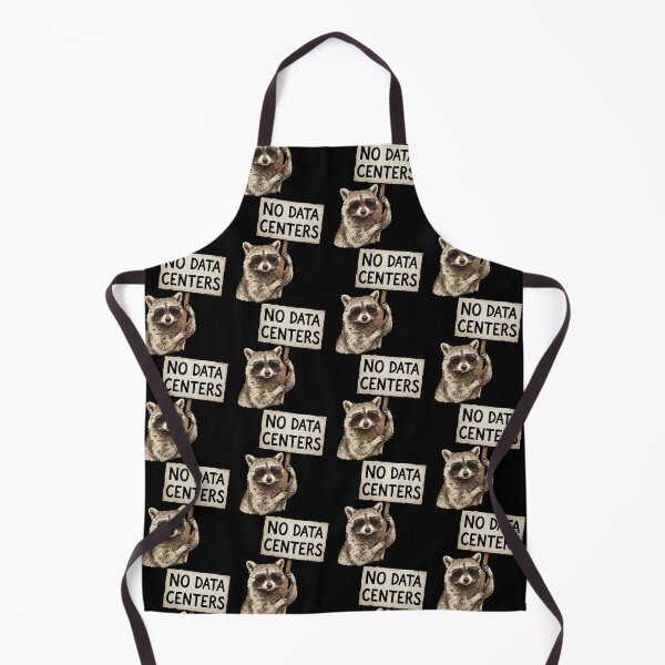 Item preview, Raccoon No Data Centers Protest Sign Vintage designed and sold by GerdaGusikow.