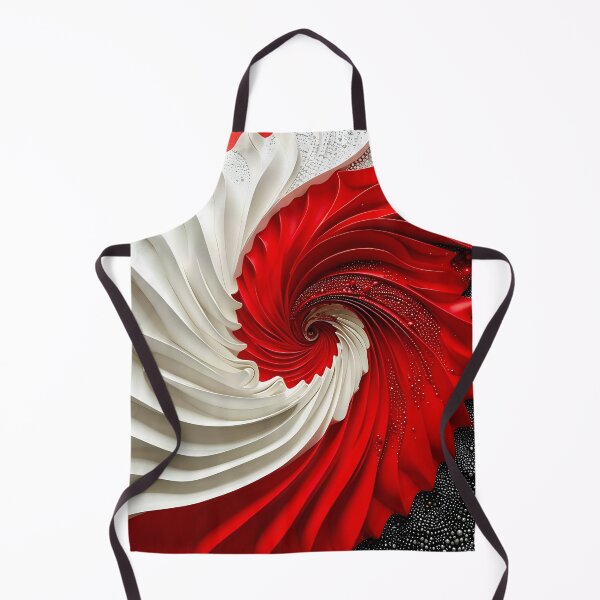 Item preview, Red and White Spiral Swirl designed and sold by Vicky Brago-Mitchell®.