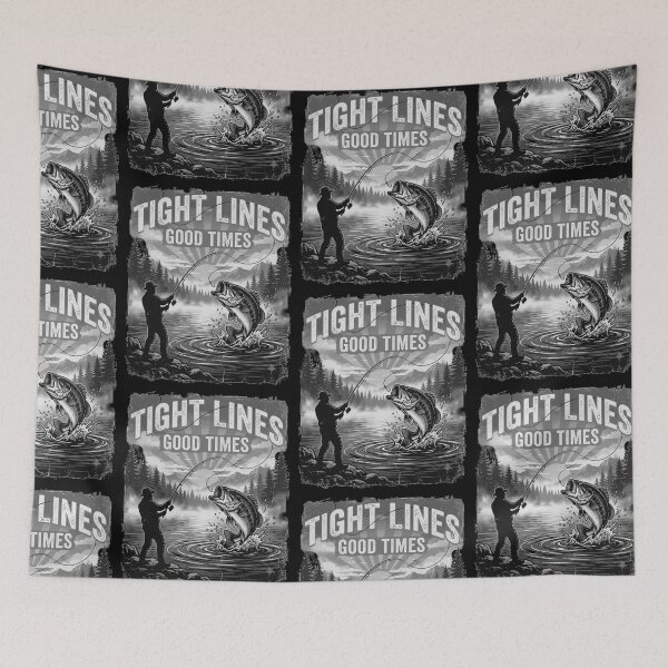 Item preview, Tight Lines Good Times - Bass Fishing Angler Lake Sunset Design designed and sold by 519xdesign.