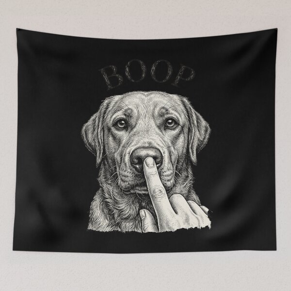 Item preview, BOOP Funny Dog Nose Tap Labrador Retriever designed and sold by snowry.