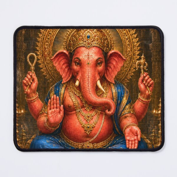 Item preview, Sankatahara Ganapati – Divine Dispeller of Troubles | 32 Forms Of Ganpati. Lord Ganesha Devotional Art designed and sold by Homyar.