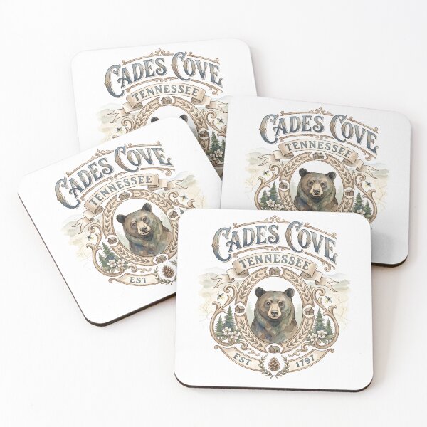 Item preview, Cades Cove Tennessee Black Bear Vintage Emblem designed and sold by castillomiami.