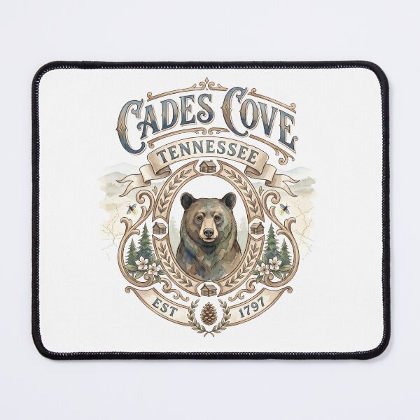 Item preview, Cades Cove Tennessee Black Bear Vintage Emblem designed and sold by castillomiami.