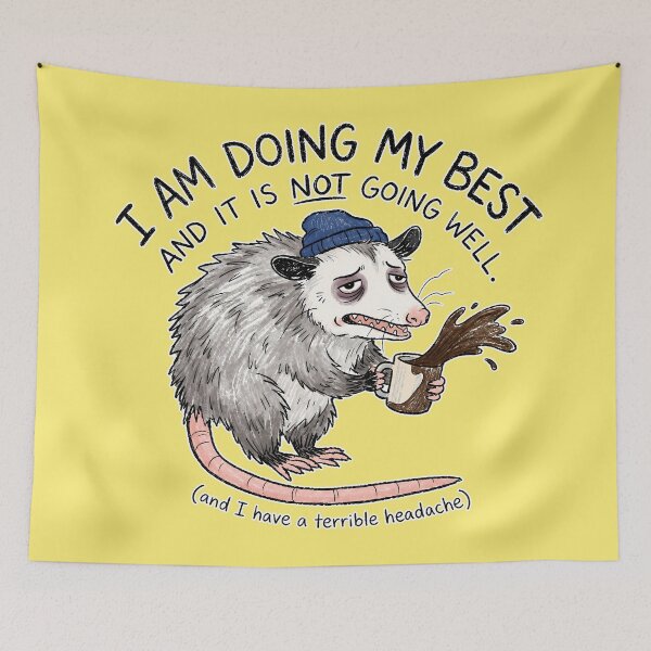 Item preview, Funny Opossum meme designed and sold by Ribeiro-Art.