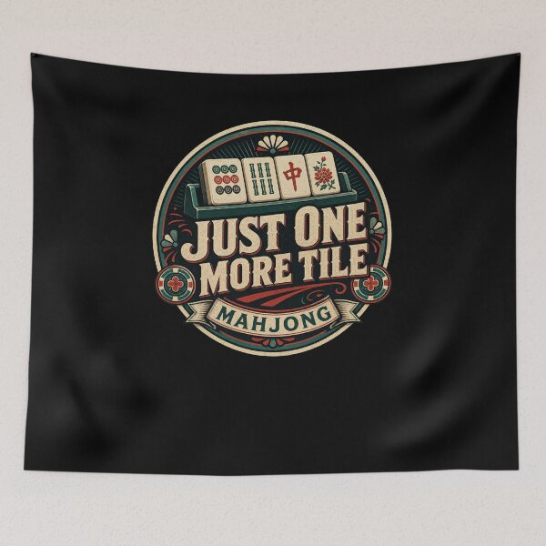 Item preview, Mahjong Tile Game Addiction Retro Player Design designed and sold by snowry.