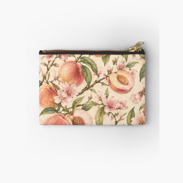 Item preview, Vintage Peach Blossoms and Fruit Botanical Pattern  designed and sold by NinaVibeStudio.