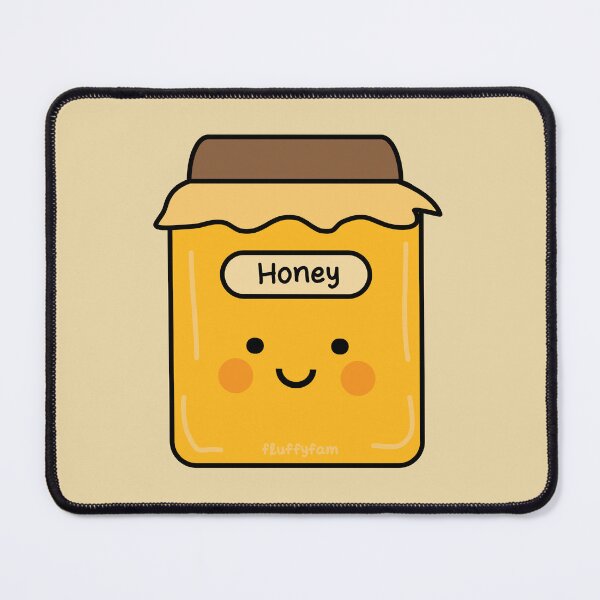 Item preview, Cute bee honey jar designed and sold by fluffyfamcraft.