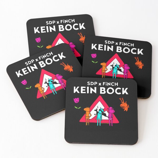 Item preview, SDP x FiNCH Kein Bock Triangular Sign Characters Poster designed and sold by MuminOkan.