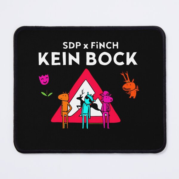 Item preview, SDP x FiNCH Kein Bock Triangular Sign Characters Poster designed and sold by MuminOkan.