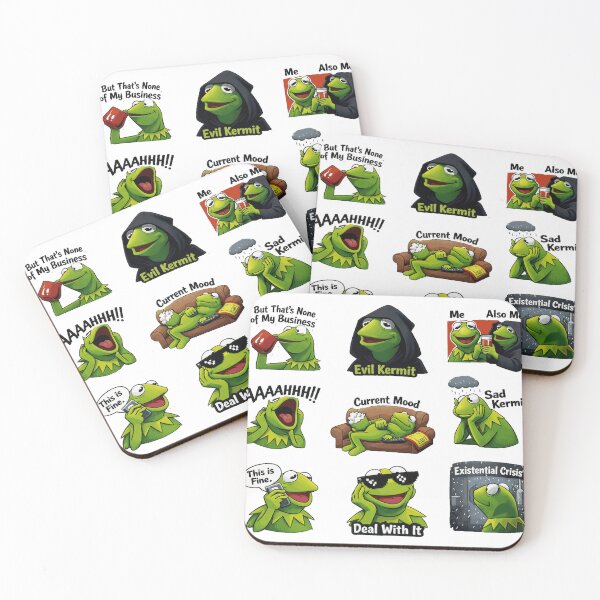 Item preview, Funny Kermit Meme designed and sold by maximinano100k.