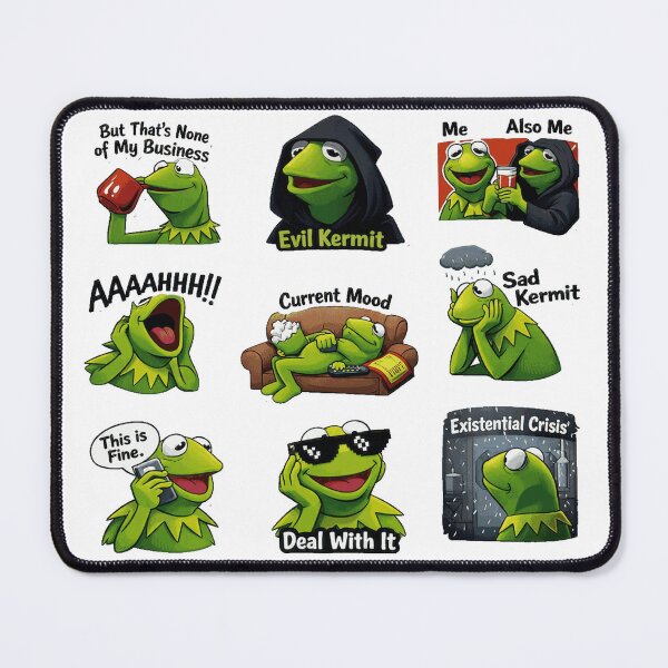 Item preview, Funny Kermit Meme designed and sold by maximinano100k.