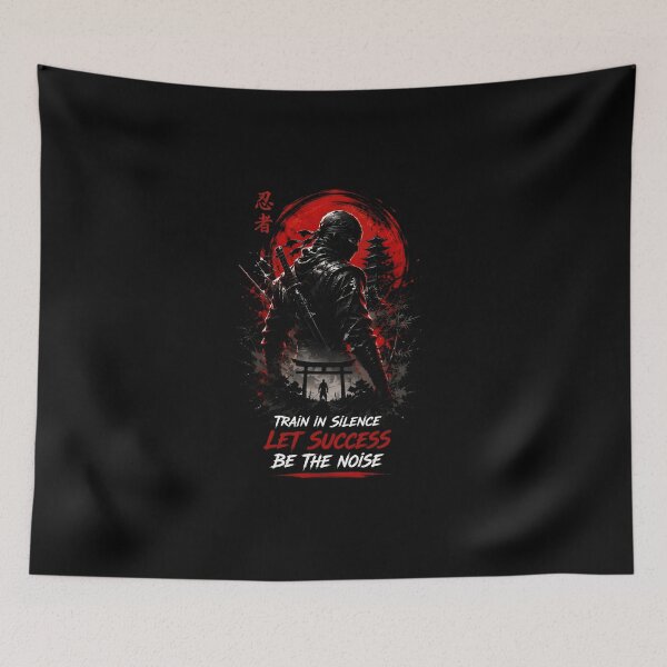 Item preview, Ninja Motivation Success Mindset Art designed and sold by Amr Siam.