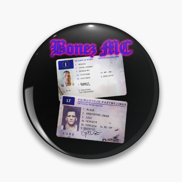 Item preview, Bonez MC & Gzuz Italian & Lithuanian ID Cards Poster designed and sold by Fatimawael.