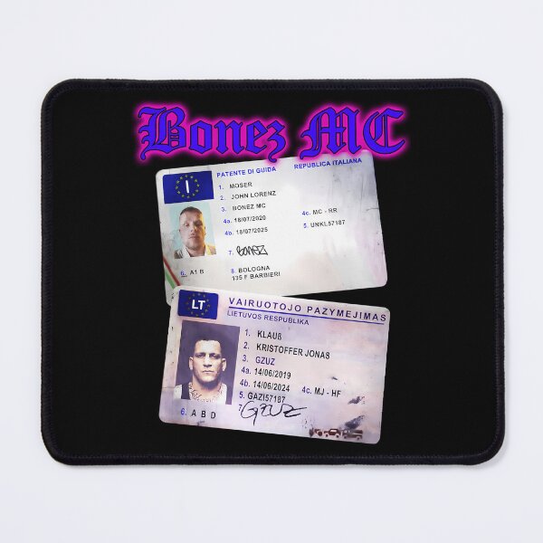 Item preview, Bonez MC & Gzuz Italian & Lithuanian ID Cards Poster designed and sold by Fatimawael.