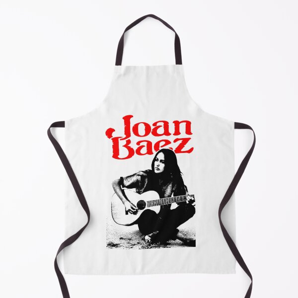 Item preview, Joan Baez Red Curved & Guitar Silhouette Poster designed and sold by Fatimawael.