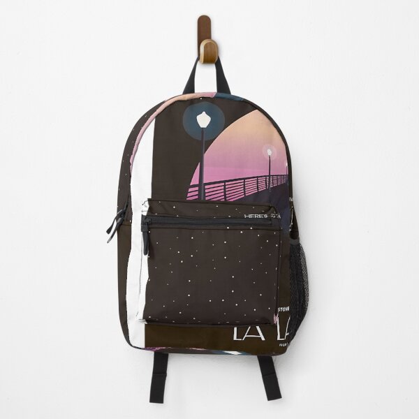 Item preview, La La Land Pier Sunset & Starlight Silhouette Poster designed and sold by Fatimawael.