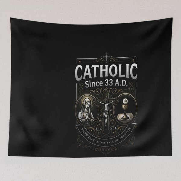 Item preview, Catholic Since 33 AD  Jesus Crucifix Eucharist designed and sold by leslygelbq.
