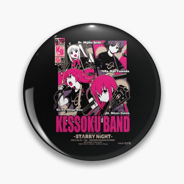 Item preview, Bocchi The Rock Kessoku Band Starry Night Anime Concert Poster designed and sold by MuminOkan.