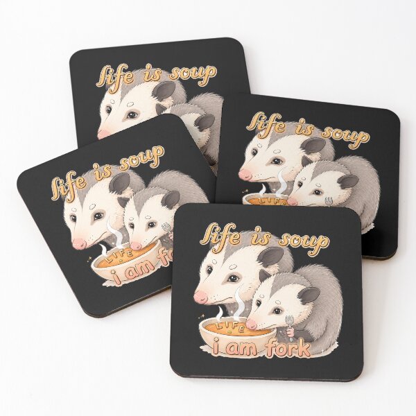 Item preview, Life is soup, I am fork possum designed and sold by Art-Monnard.