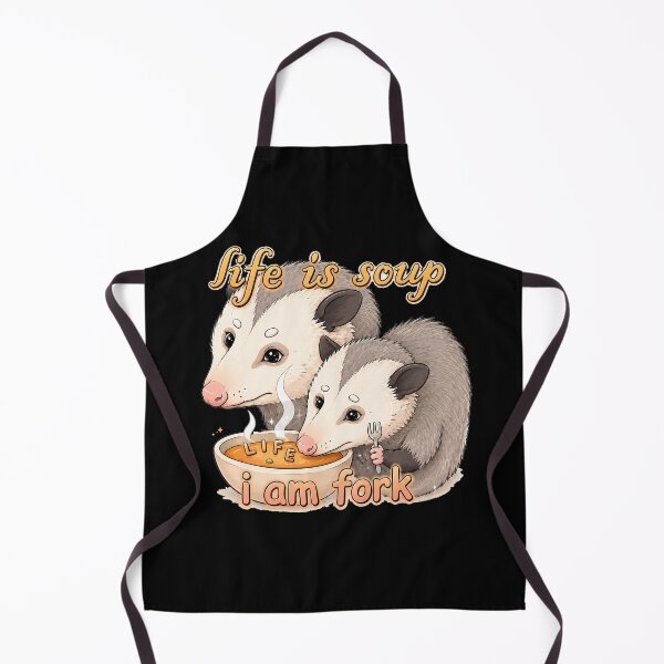 Item preview, Life is soup, I am fork possum designed and sold by Art-Monnard.