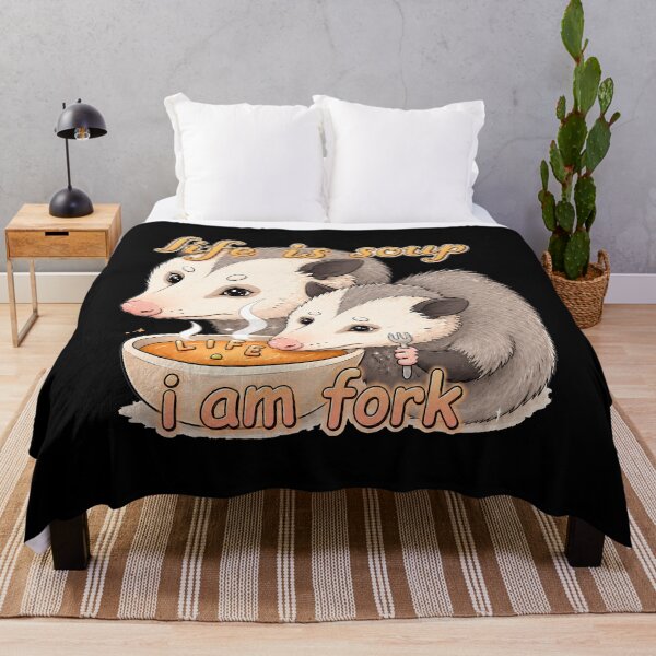 Item preview, Life is soup, I am fork possum designed and sold by Art-Monnard.