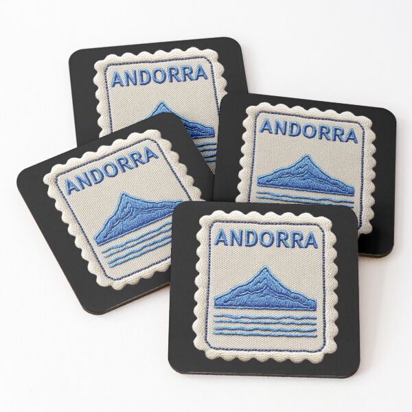 Item preview, Andorra Travel Patch Pyrenees Peak Embroidered designed and sold by tiigerdad.