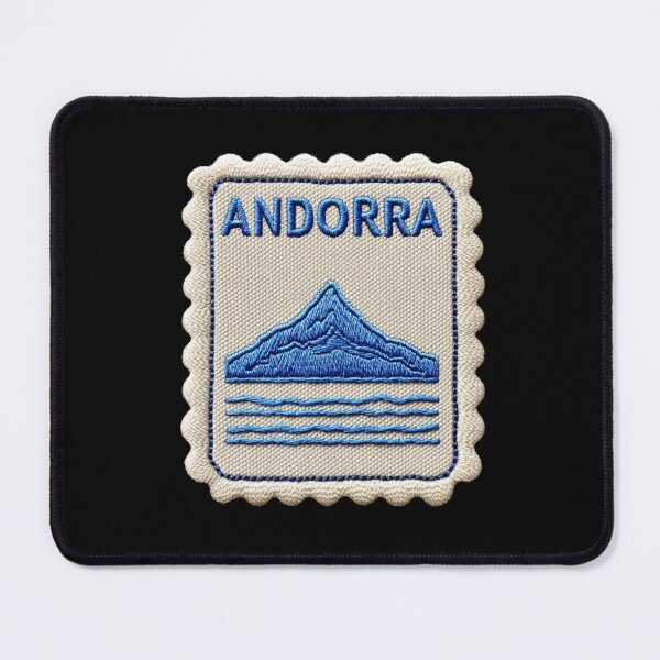 Item preview, Andorra Travel Patch Pyrenees Peak Embroidered designed and sold by tiigerdad.