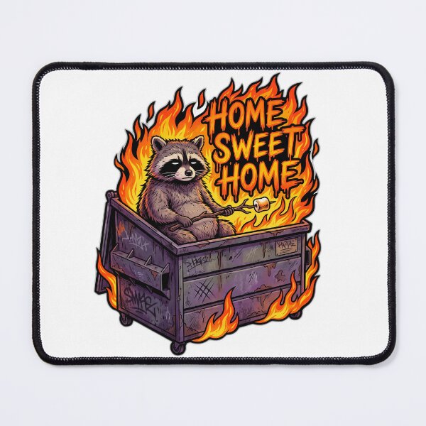Item preview, Raccoon Dumpster Fire Home Sweet Home Funny designed and sold by ryanguas.