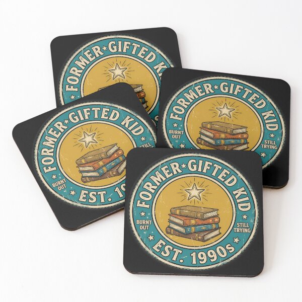 Item preview, Former Gifted Kid Burnout Retro Badge Style designed and sold by DuckOddity.
